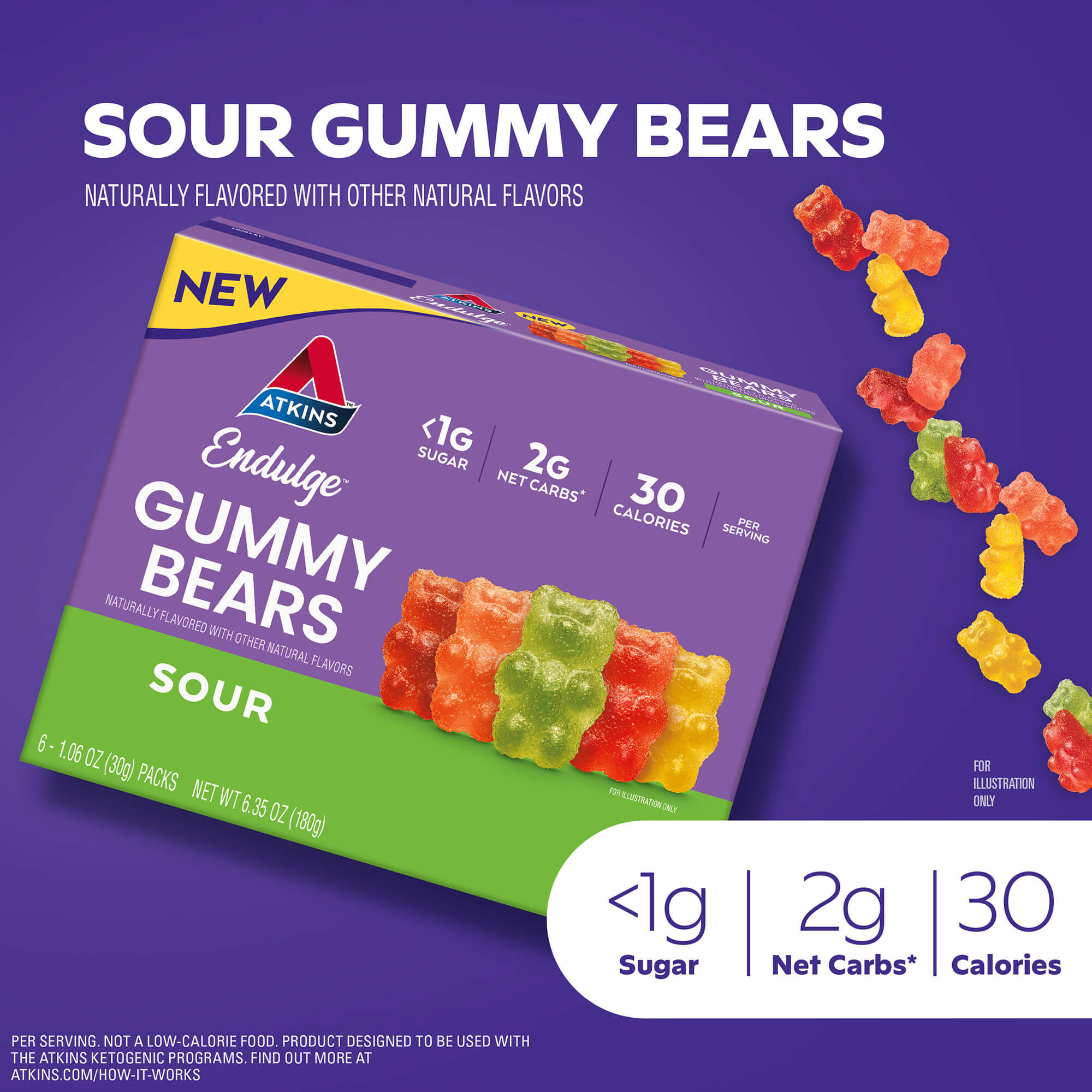 Endulge Sour Gummy Bears - Image 2